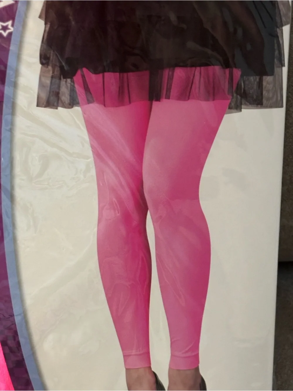 NWT: Spirit Neon Pink Footless Tights